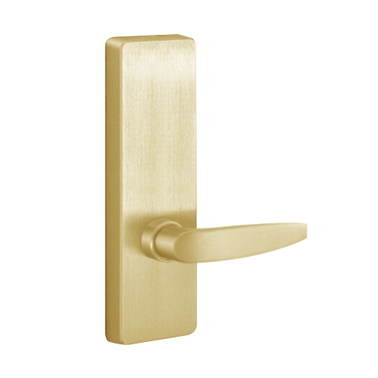 R4902B-606-LHR PHI Dummy Trim with B Lever Design for Apex and Olympian Series Exit Device in Satin Brass Finish