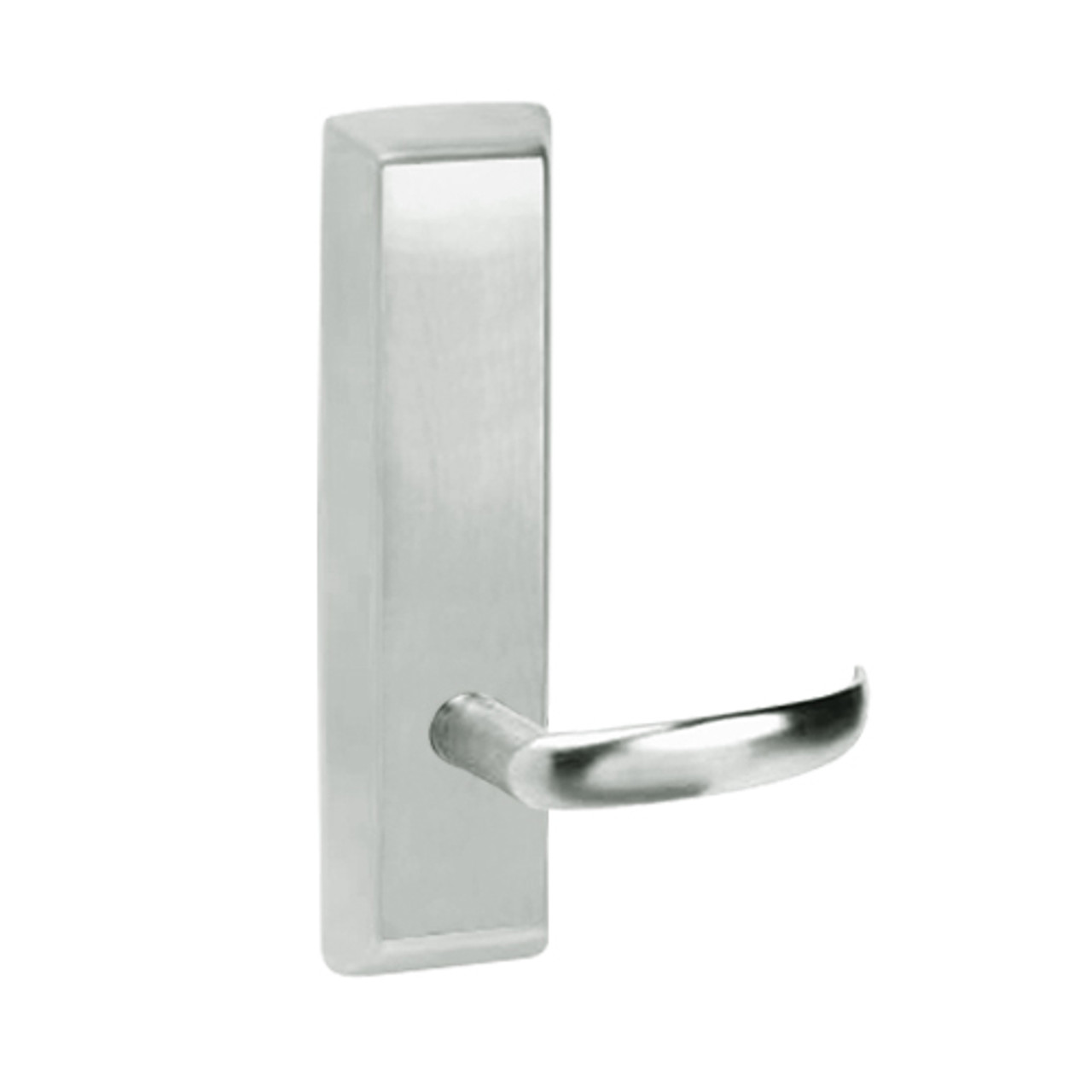 PR910-618-RHR Corbin ED5000 Series Exit Device Trim with Passage Princeton Lever in Bright Nickel Finish