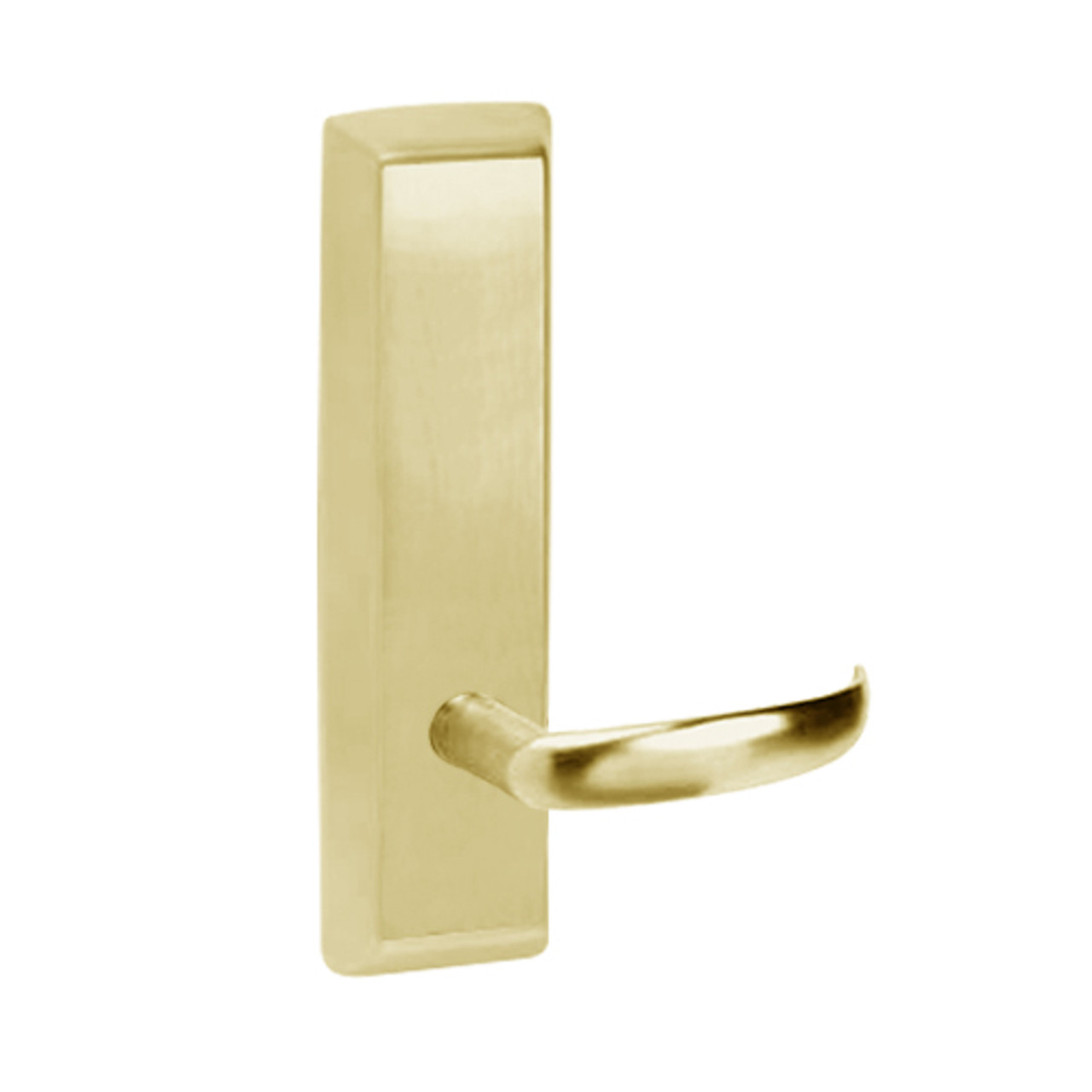 PR955-605-RHR Corbin ED5000 Series Exit Device Trim with Classroom Princeton Lever in Bright Brass Finish