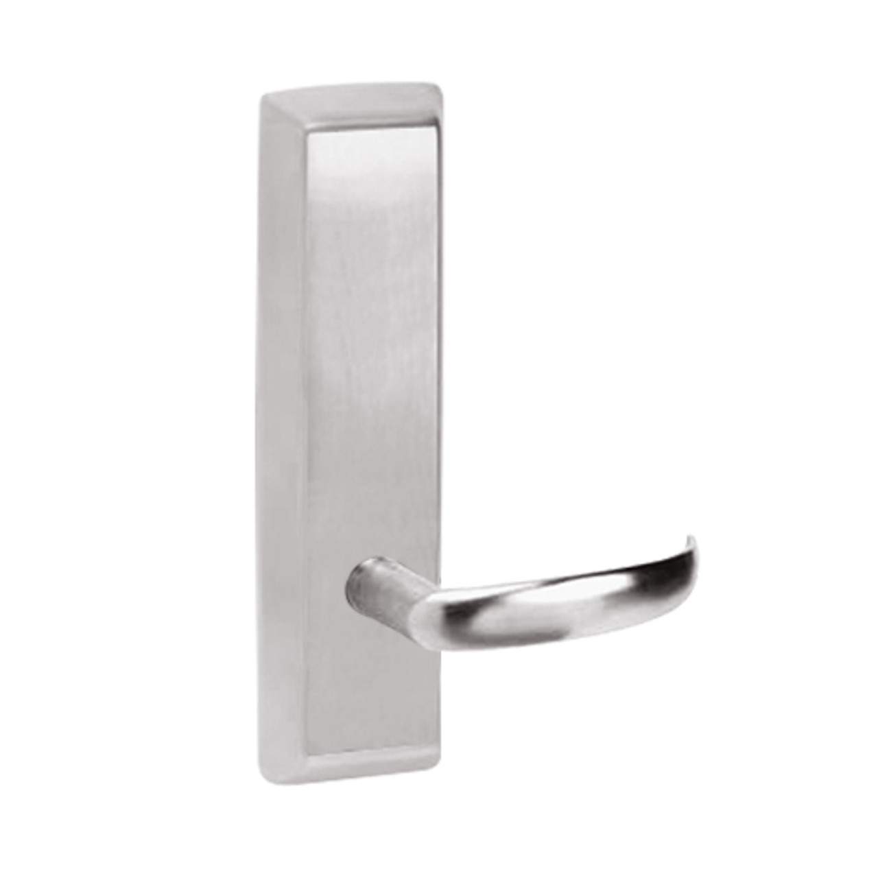 PR957-629-LHR Corbin ED5000 Series Exit Device Trim with Nightlatch Princeton Lever in Bright Stainless Steel Finish