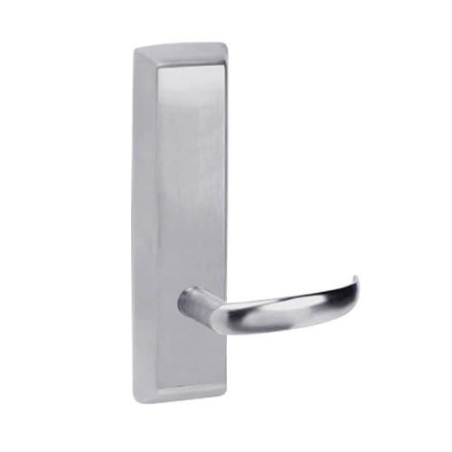 PR957-626-RHR Corbin ED5000 Series Exit Device Trim with Nightlatch Princeton Lever in Satin Chrome Finish