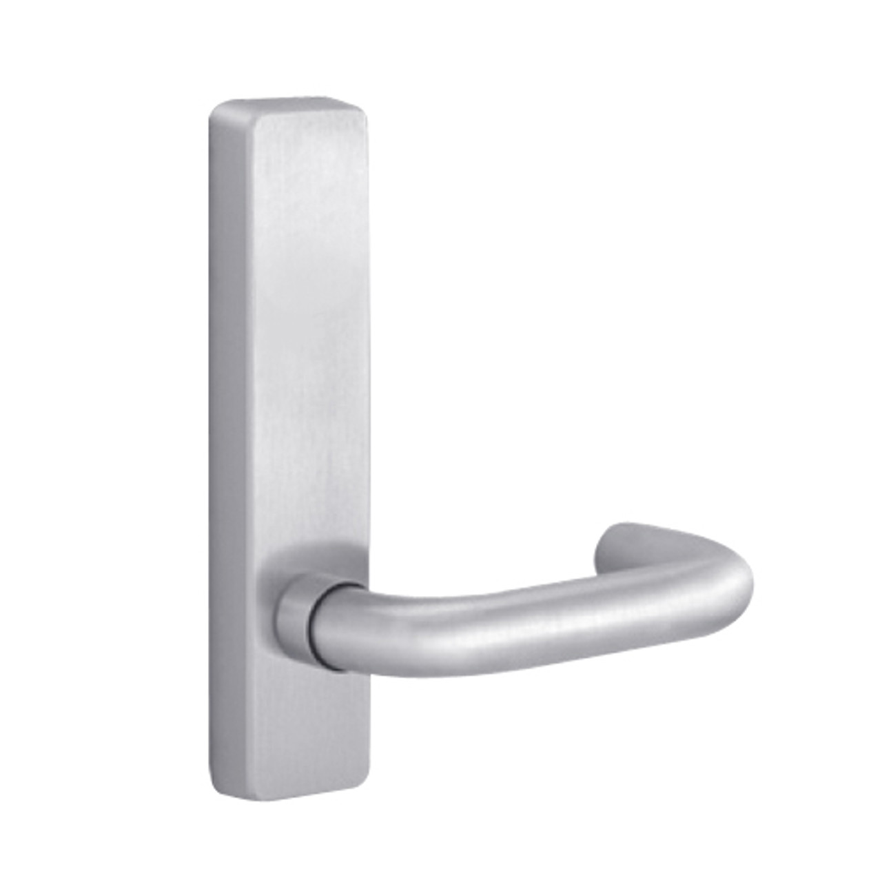 2902C-625-LHR PHI Dummy Trim with C Lever Design for Apex Series Narrow Stile Door Exit Device in Bright Chrome Finish