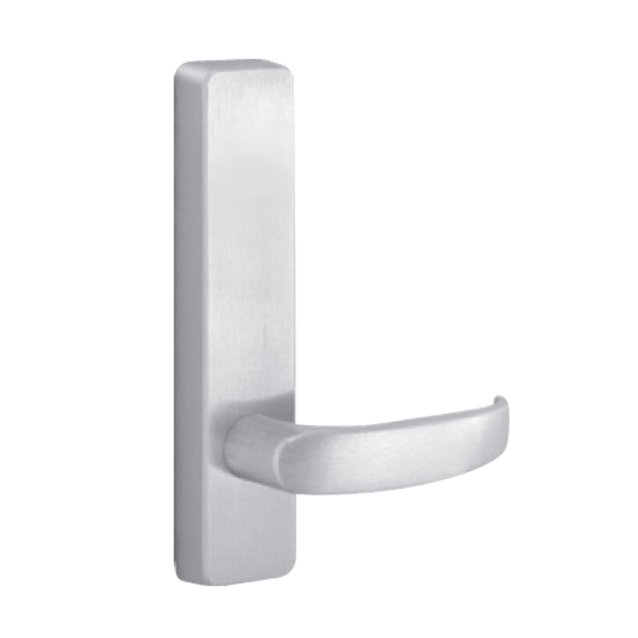 2902D-625-LHR PHI Dummy Trim with D Lever Design for Apex Series Narrow Stile Door Exit Device in Bright Chrome Finish