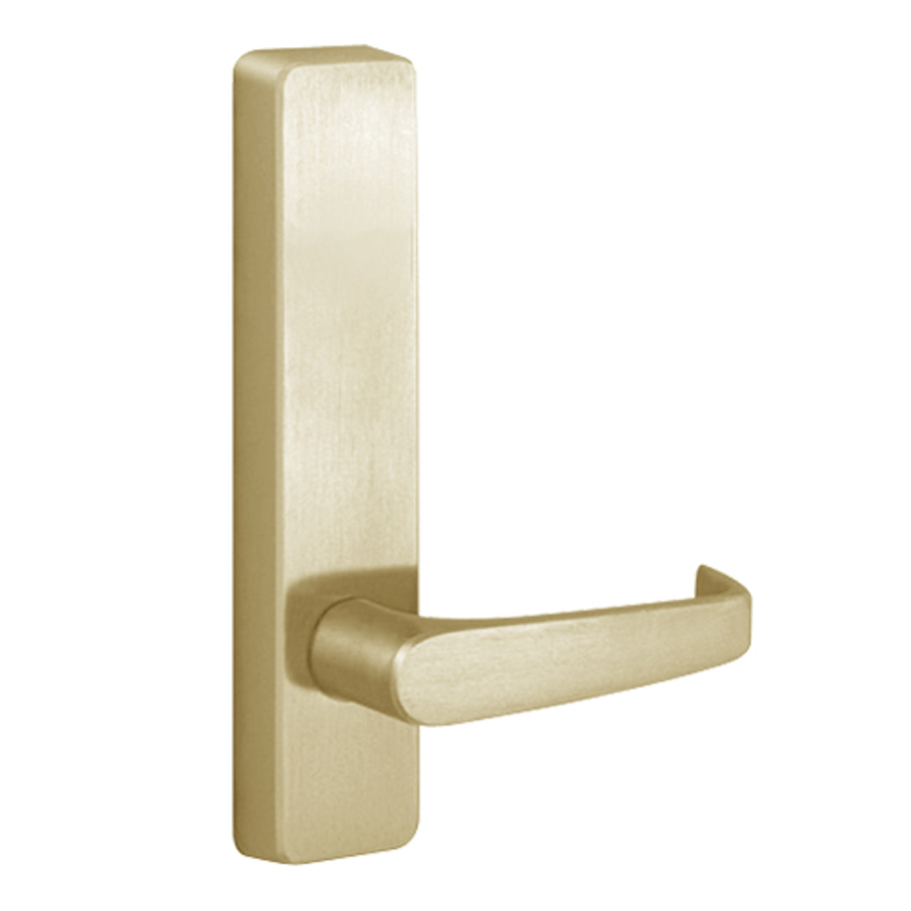 2902A-606-RHR PHI Dummy Trim with A Lever Design for Apex Series Narrow Stile Door Exit Device in Satin Brass Finish