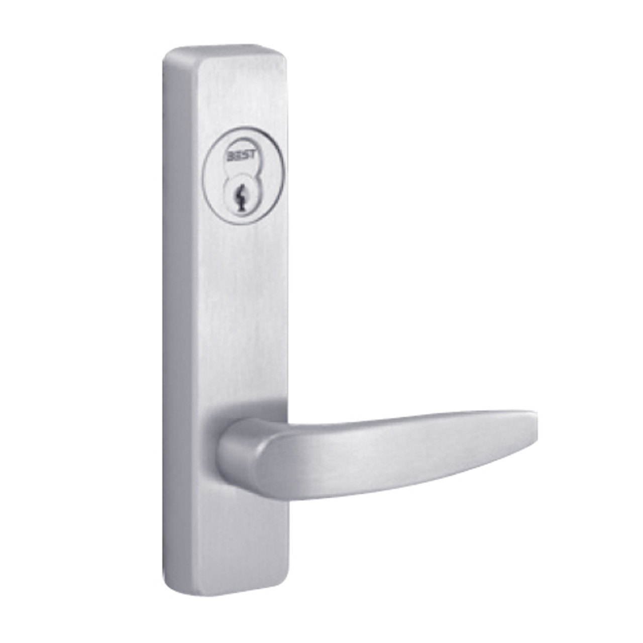 2903B-625-RHR PHI Key Retracts Latchbolt Trim with B Lever Design for Apex Series Narrow Stile Door Exit Device in Bright Chrome Finish