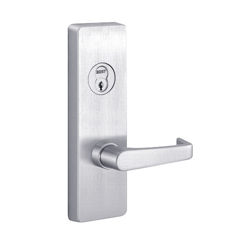 4908A-625-RHR PHI Key Controls Lever Trim with A Lever Design for Apex and Olympian Series Exit Device in Bright Chrome Finish