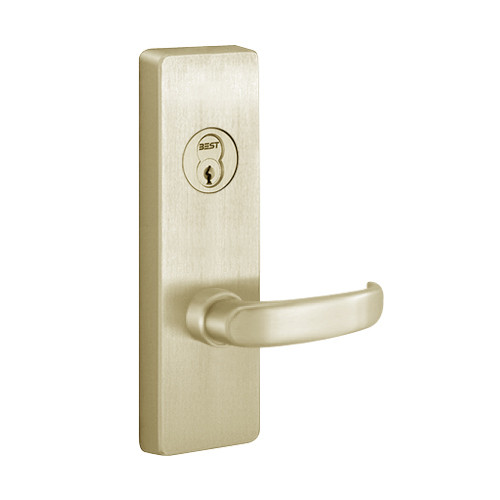 4908D-606-RHR PHI Key Controls Lever Trim with D Lever Design for Apex and Olympian Series Exit Device in Satin Brass Finish