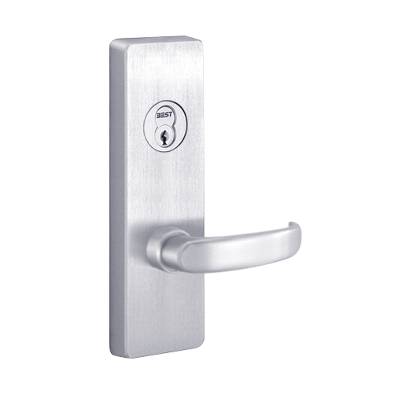 RM4908D-625-LHR PHI Key Controls Lever Retrofit Trim with D Lever Design for Apex and Olympian Series Exit Device in Bright Chrome Finish