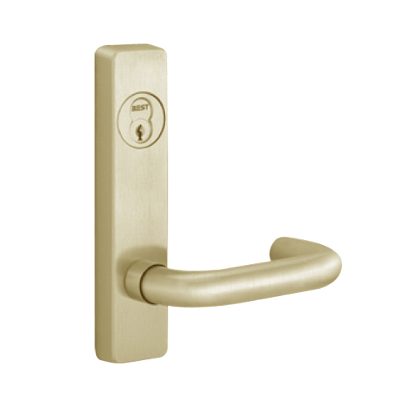 2914C-606-LHR PHI Lever Always Active with C Lever Design for Apex Series Narrow Stile Door Exit Device in Satin Brass Finish