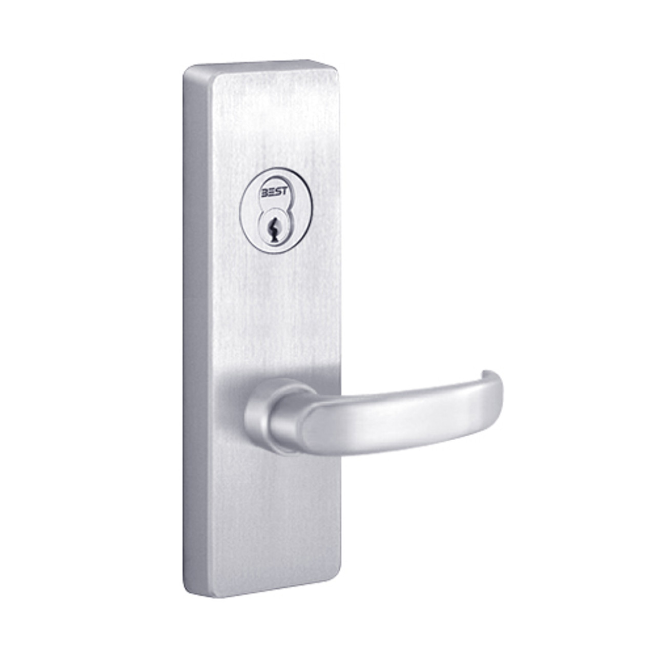 VM4908D-625-RHR PHI Key Controls Lever Vandal Resistant Trim with D Lever Design for Apex and Olympian Series Exit Device in Bright Chrome Finish