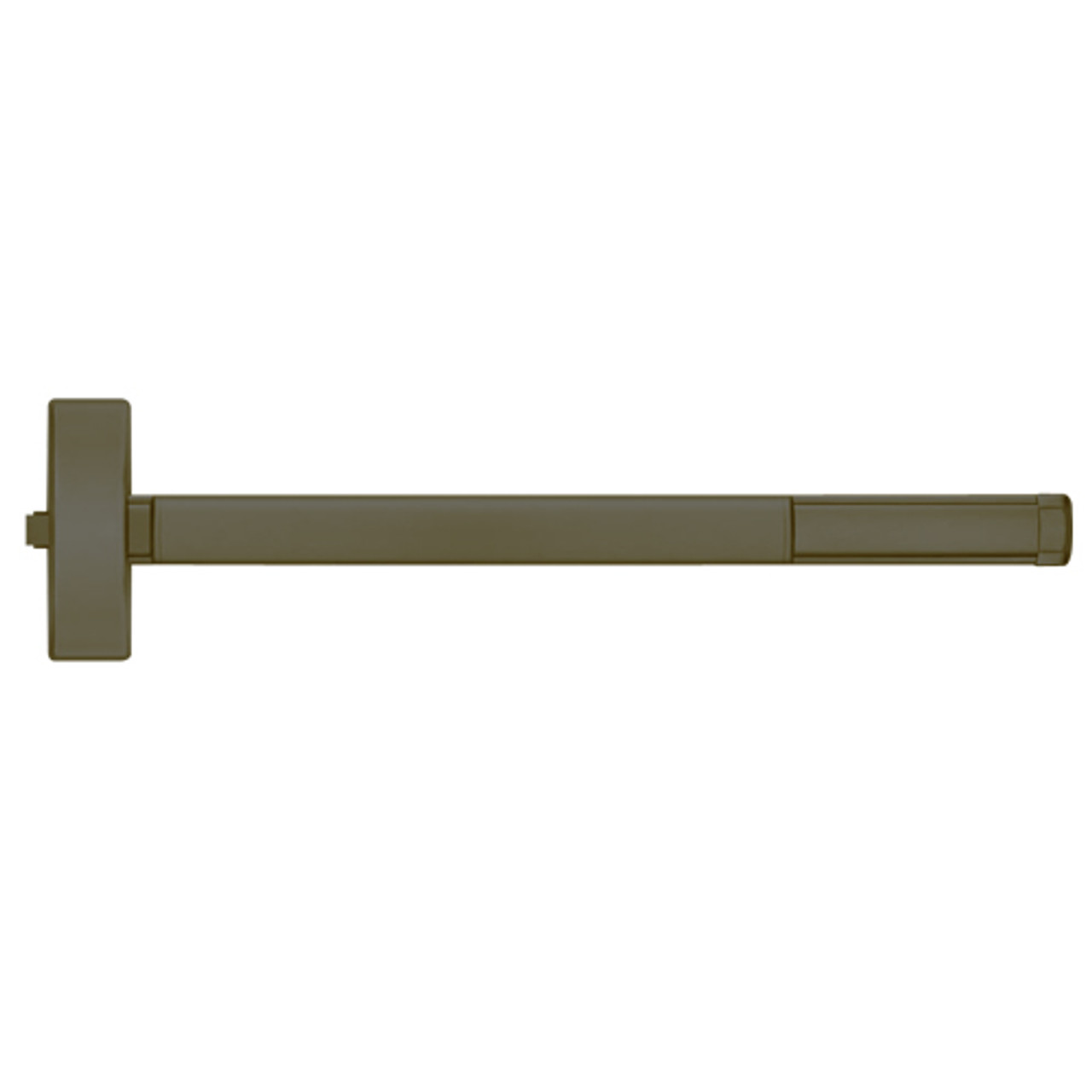 DE2103-613-36 PHI 2100 Series Non Fire Rated Apex Rim Exit Device with Delayed Egress Prepped for Key Retracts Latchbolt in Oil Rubbed Bronze Finish