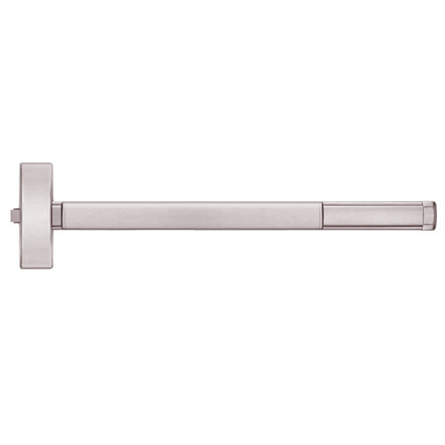 DE2102-628-48 PHI 2100 Series Non Fire Rated Apex Rim Exit Device with Delayed Egress Prepped for Dummy Trim in Satin Aluminum Finish