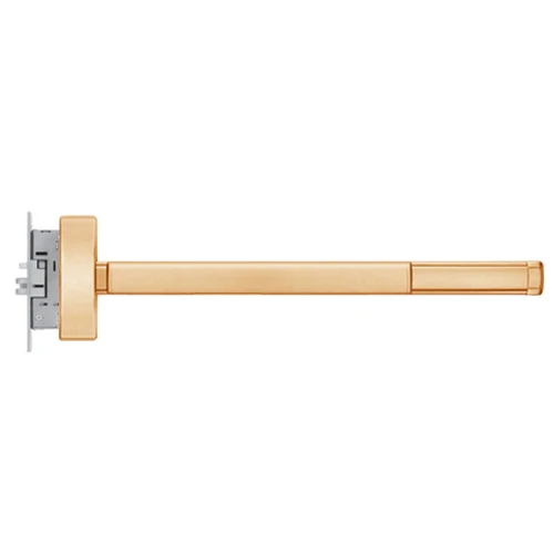 MLR2305-RHR-612-48 PHI 2300 Series Apex Mortise Exit Device with Motorized Latch Retraction Prepped for Key Controls Thumb Piece in Satin Bronze Finish