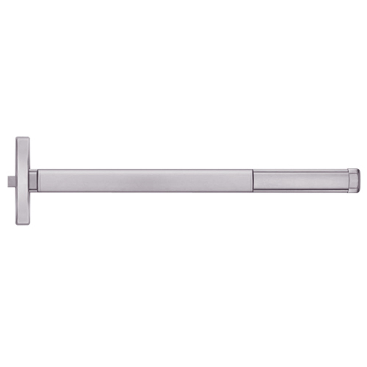 DE2414-630-36 PHI 2400 Series Non Fire Rated Apex Rim Exit Device with Delayed Egress Prepped for Lever Always Active in Satin Stainless Steel Finish