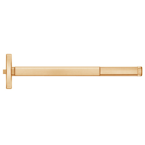 ELR2408-612-48 PHI 2400 Series Non Fire Rated Apex Rim Exit Device with Electric Latch Retraction Prepped for Key Controls Lever in Satin Bronze Finish