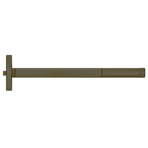 ELRFL2403-613-48 PHI 2400 Series Fire Rated Apex Rim Exit Device with Electric Latch Retraction Prepped for Key Retracts Latchbolt in Oil Rubbed Bronze Finish