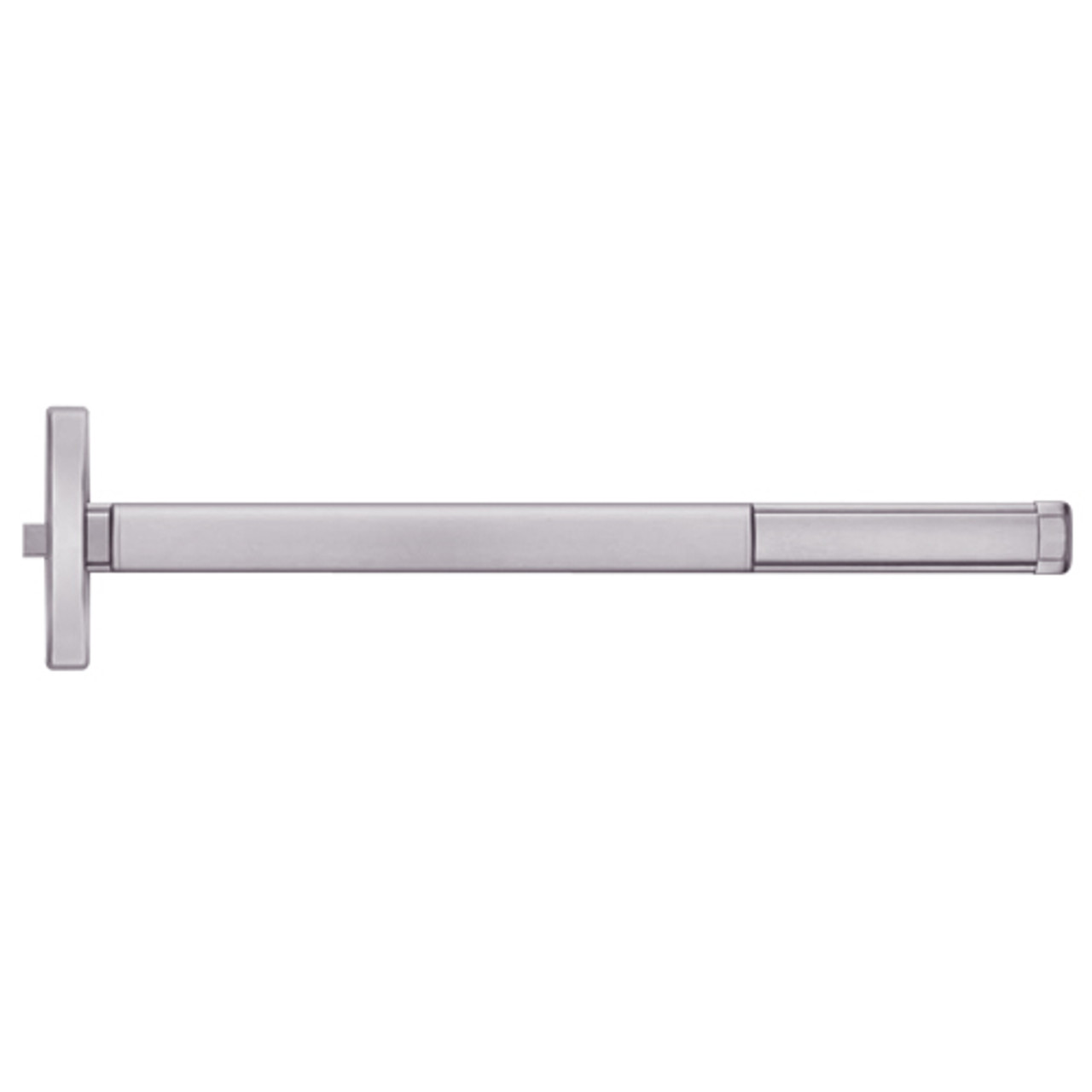 TSFL2408-630-36 PHI 2400 Series Fire Rated Apex Rim Exit Device with Touchbar Monitoring Switch Prepped for Key Controls Lever in Satin Stainless Steel Finish