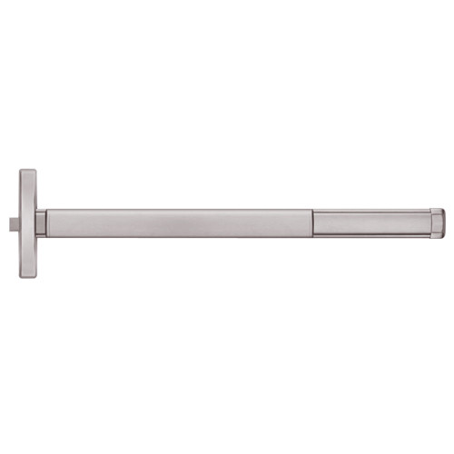 MLRFL2401-628-36 PHI 2400 Series Fire Rated Apex Rim Exit Device with Motorized Latch Retraction Prepped for Cover Plate in Satin Aluminum Finish
