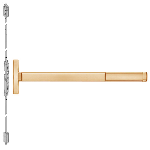 MLR2602-612-48 PHI 2600 Series Concealed Vertical Rod Exit Device with Motorized Latch Retraction Prepped for Dummy Trim in Satin Bronze Finish
