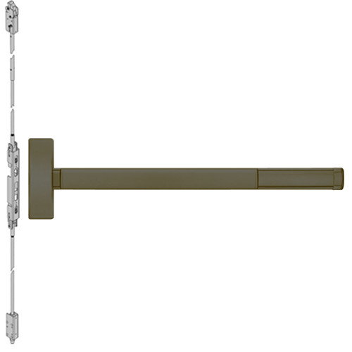DE2803-613-36 PHI 2800 Series Concealed Vertical Rod Exit Device with Delayed Egress Prepped for Key Retracts Latchbolt in Oil Rubbed Bronze Finish