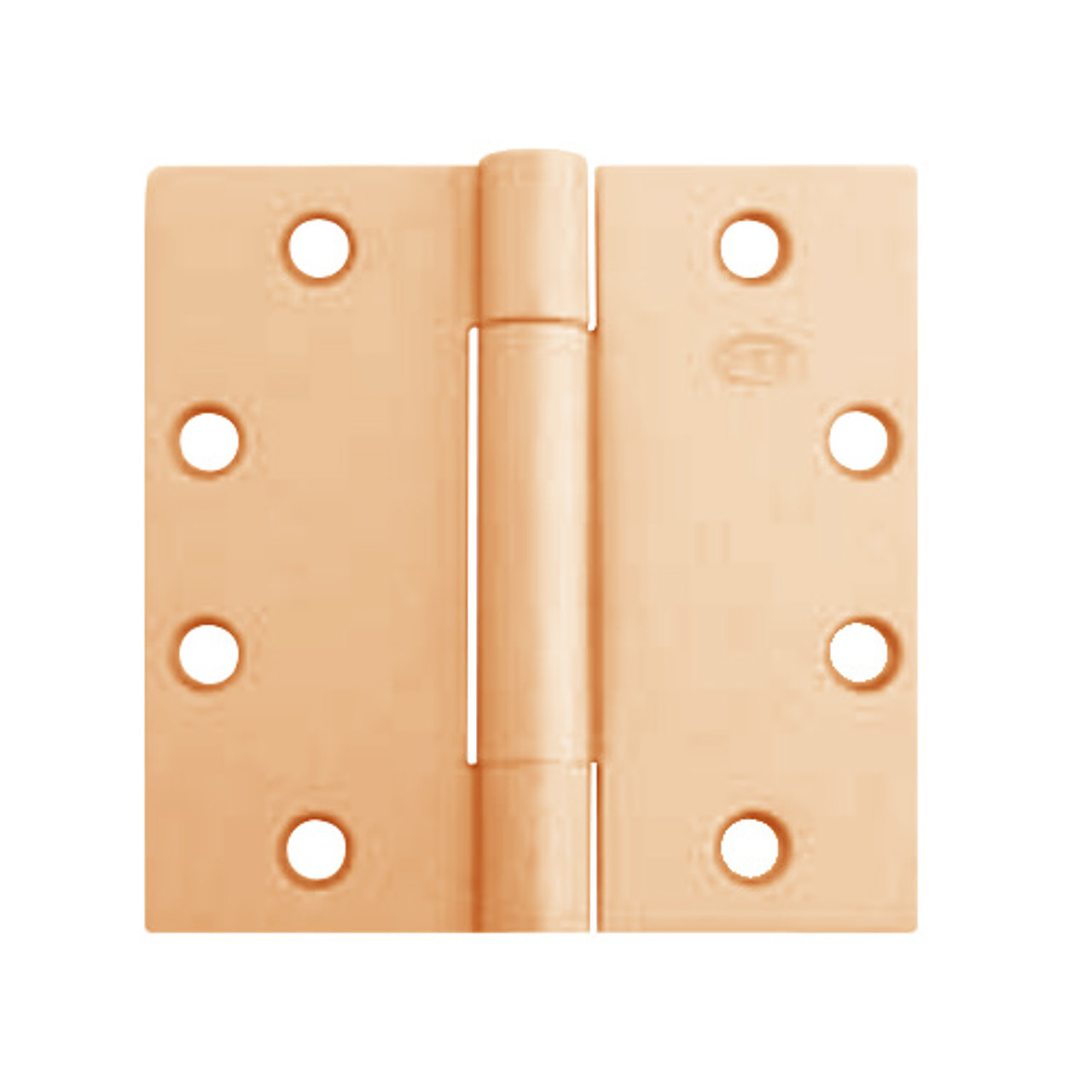 3PB1-4-5x4-639 IVES 3 Knuckle Plain Bearing Full Mortise Hinge in Satin Bronze Plated