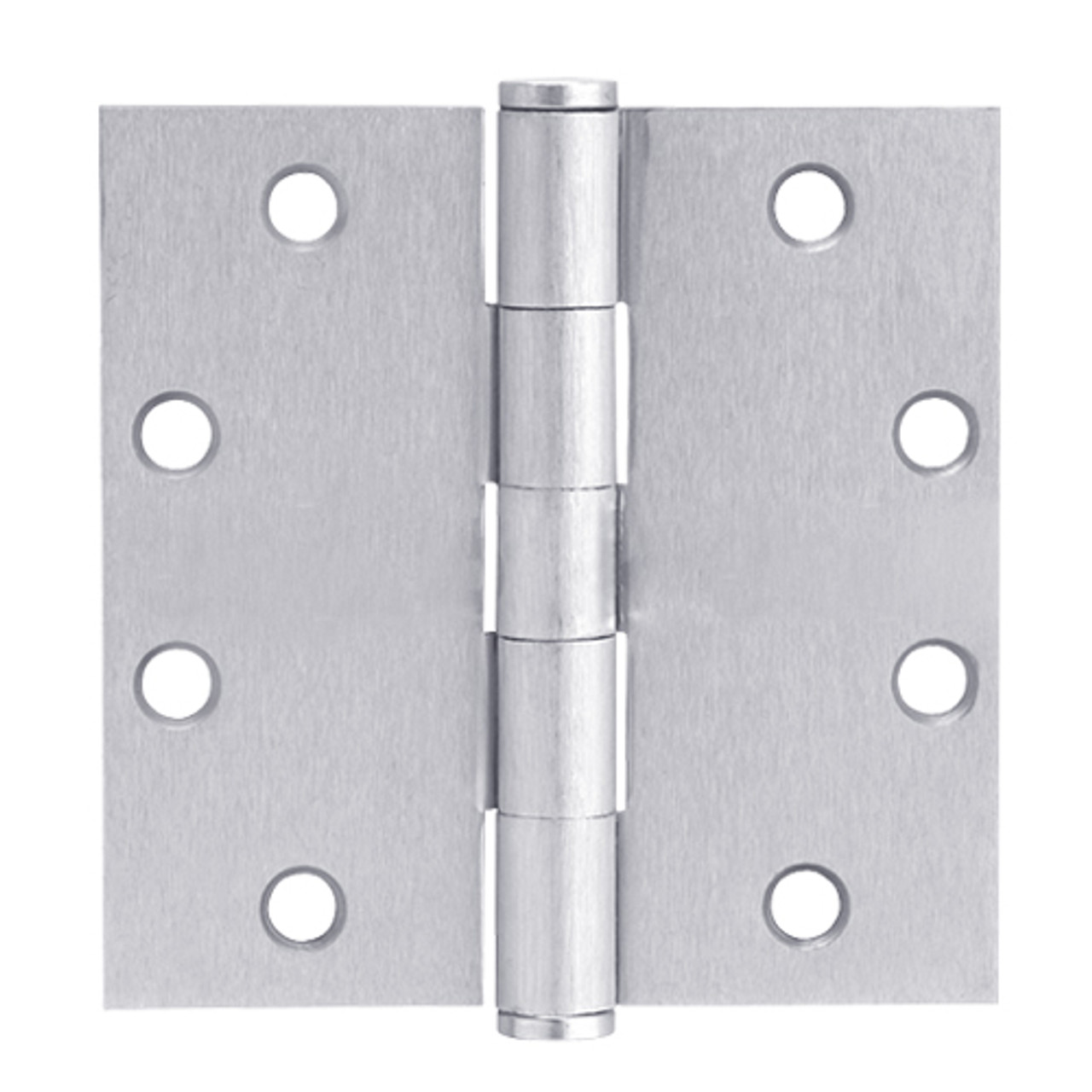 5PB1-4x4-651 IVES 5 Knuckle Plain Bearing Full Mortise Hinge in Bright Chrome Plated