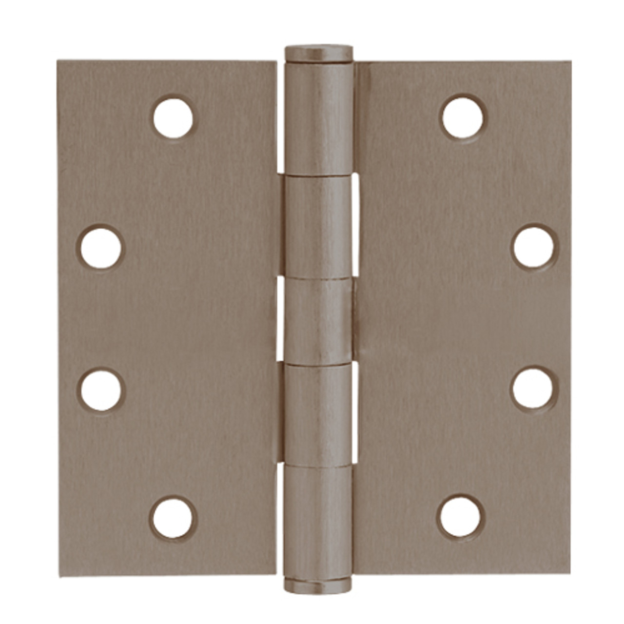 5PB1-4-5x4-643 IVES 5 Knuckle Plain Bearing Full Mortise Hinge in Satin Bronze-Blackened