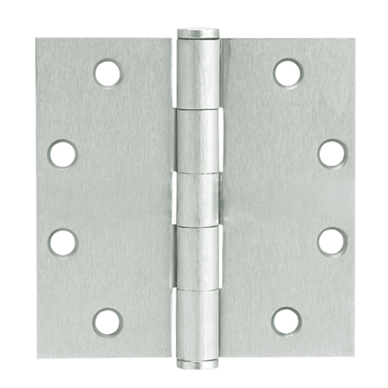 5PB1-4-5x4-5-646 IVES 5 Knuckle Plain Bearing Full Mortise Hinge in Satin Nickel Plated