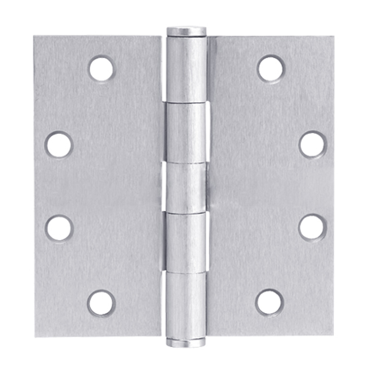 5PB1-4-5x4-5-651 IVES 5 Knuckle Plain Bearing Full Mortise Hinge in Bright Chrome Plated