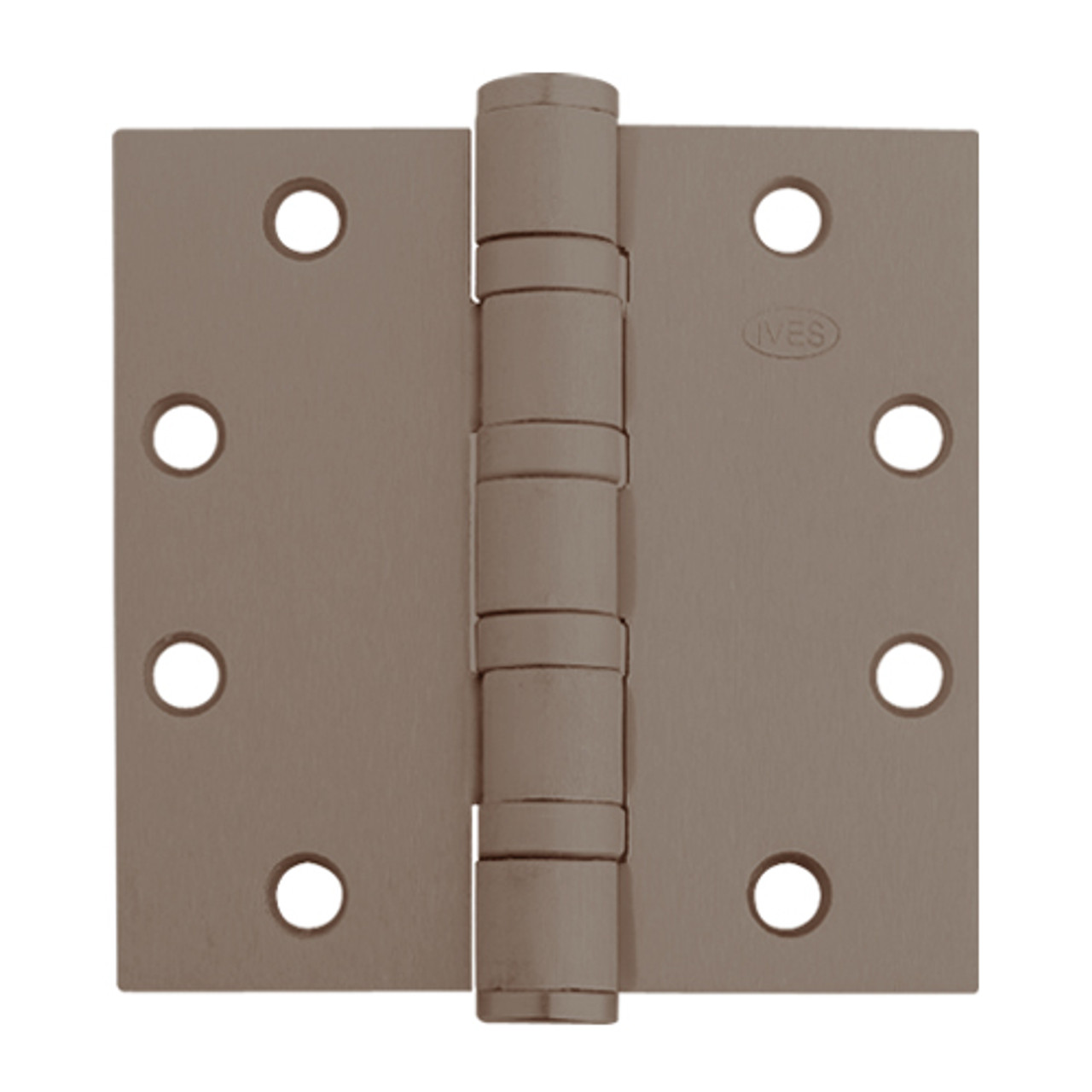 5BB1HW-5x4-5-643 IVES 5 Knuckle Ball Bearing Full Mortise Hinge in Satin Bronze-Blackened