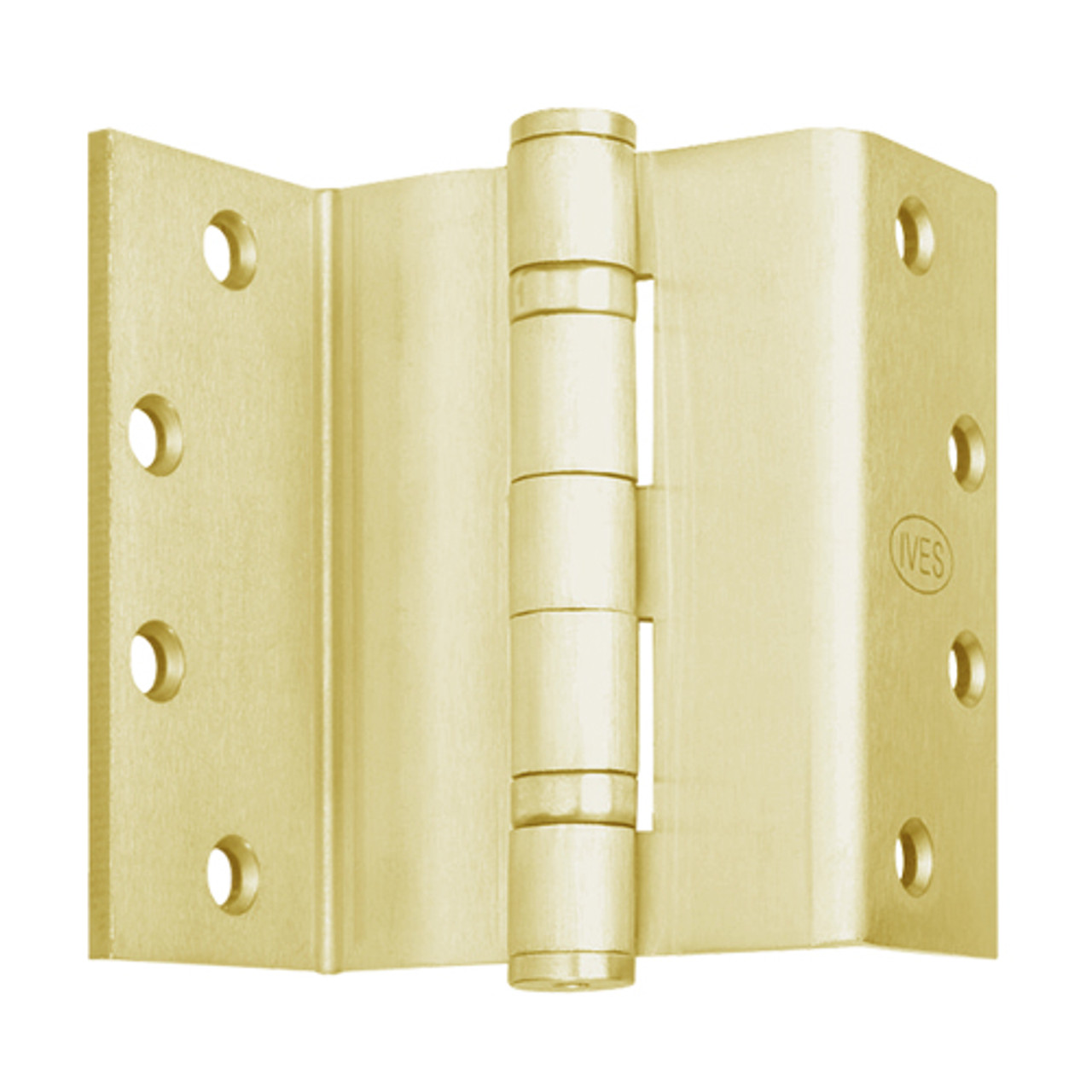 5BB1SC-5-633 IVES 5 Knuckle Ball Bearing Swing Clear Full Mortise Hinge in Satin Brass Plated