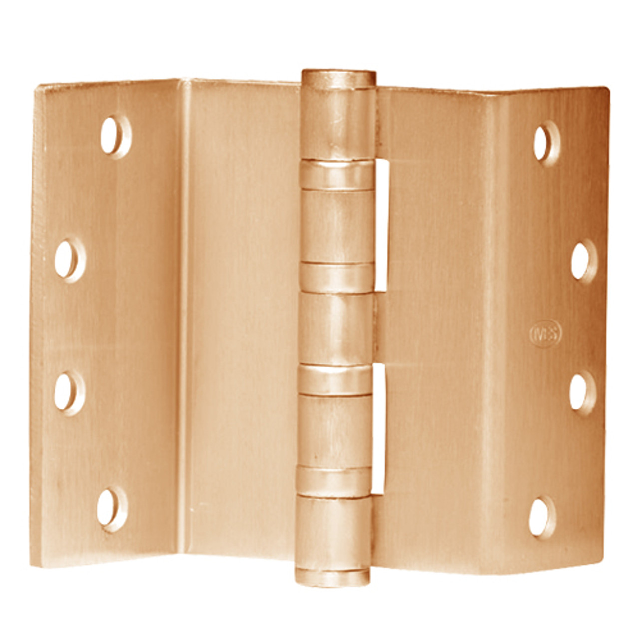 5BB1SCHW-4-5-639 IVES 5 Knuckle Ball Bearing Swing Clear Full Mortise Hinge in Satin Bronze Plated