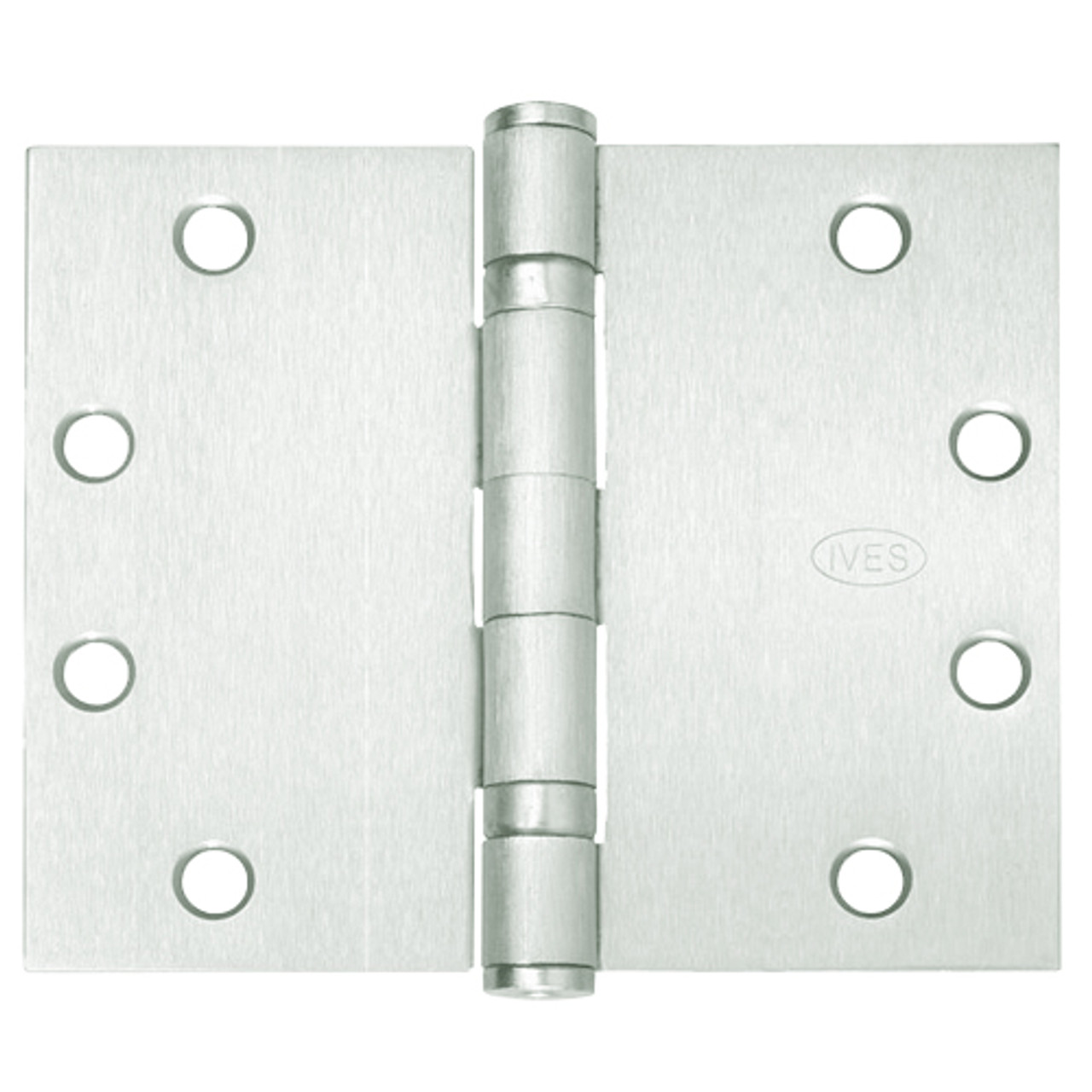 5BB1WT-5x7-646 IVES 5 Knuckle Ball Bearing Full Mortise Wide Throw Hinge in Satin Nickel Plated