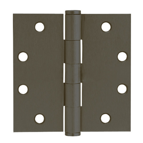 5PB1-5x4-5-641-NRP IVES 5 Knuckle Plain Bearing Full Mortise Hinge in Oxidized Satin Bronze