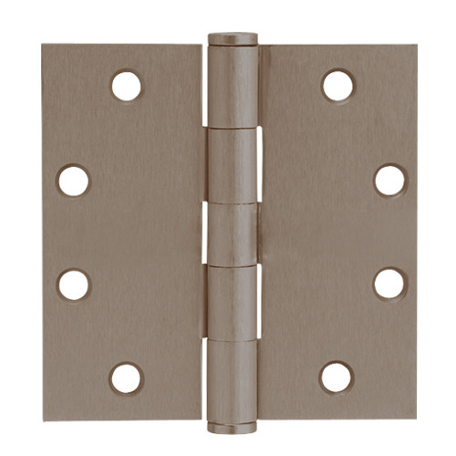 5PB1-5x4-5-643-NRP IVES 5 Knuckle Plain Bearing Full Mortise Hinge in Satin Bronze-Blackened