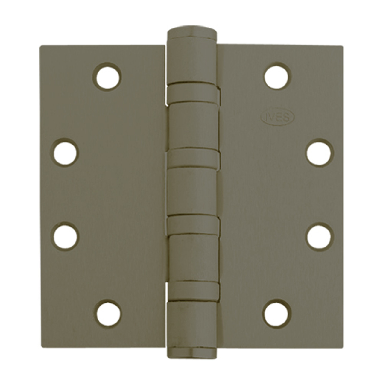 5BB1HW-4-5x4-5-640-TW4 IVES 5 Knuckle Ball Bearing Full Mortise Hinge with Electric Thru-Wire in Dark Bronze