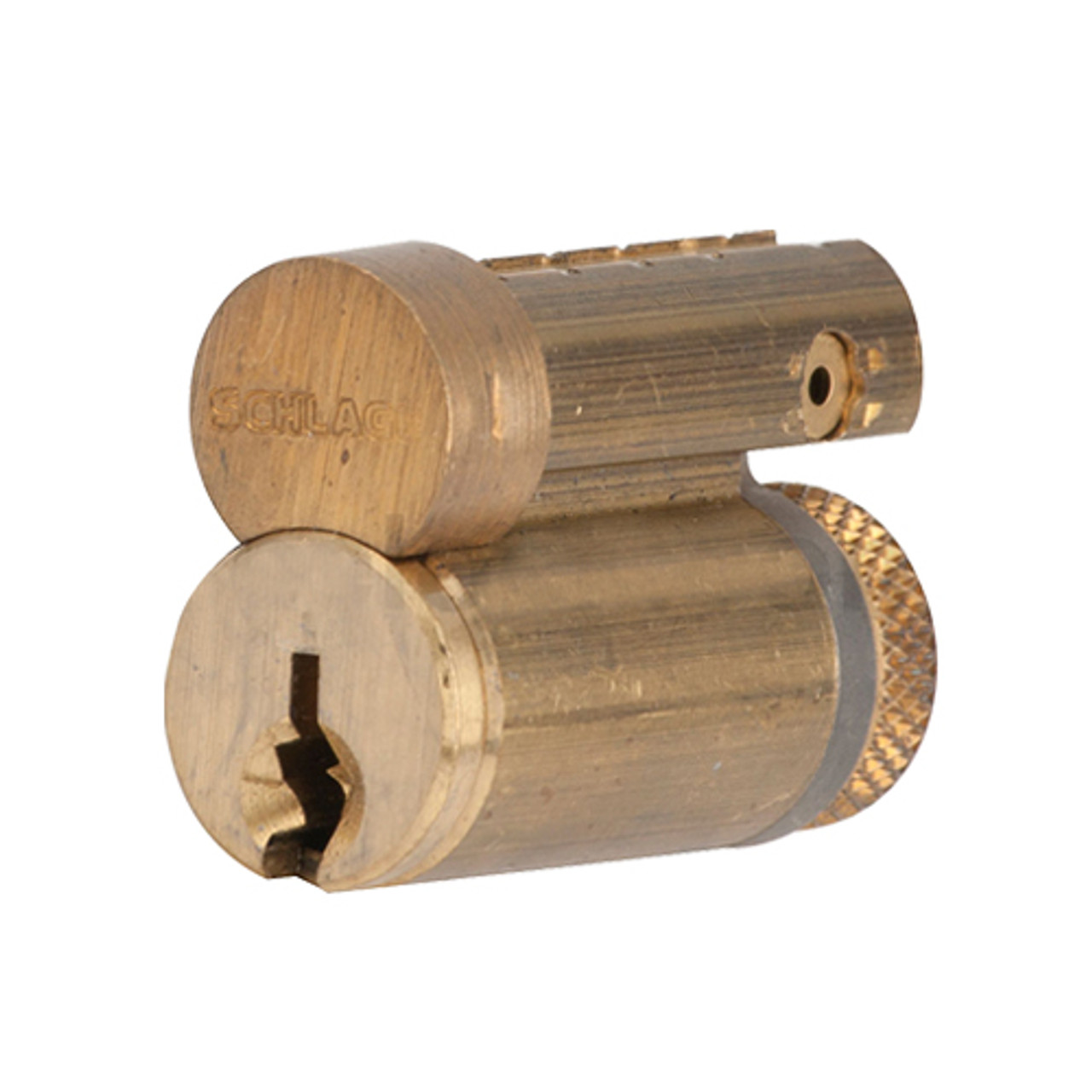 23-030C125-606 Schlage Lock Conventional Full Size Interchangeable Core in Satin Brass