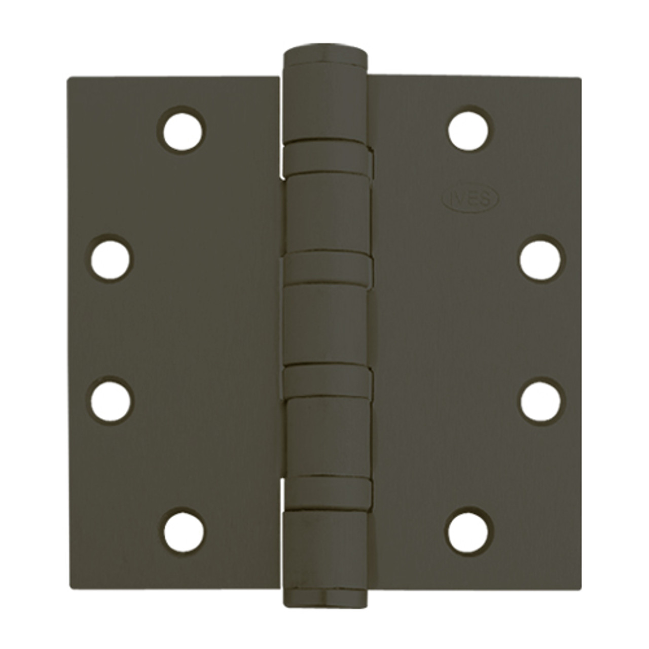 5BB1HW-4-5x4-641-TW8 IVES 5 Knuckle Ball Bearing Full Mortise Hinge with Electric Thru-Wire in Oxidized Satin Bronze