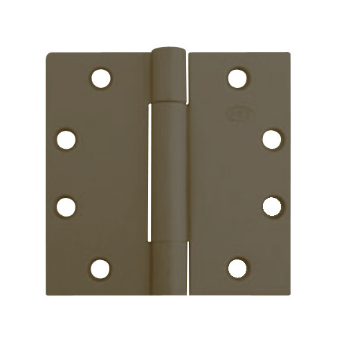 3CB1HW-4-5x4-613-TW4 IVES 3 Knuckle Concealed Bearing Full Mortise Hinge with Electric Thru-Wire in Dark Bronze