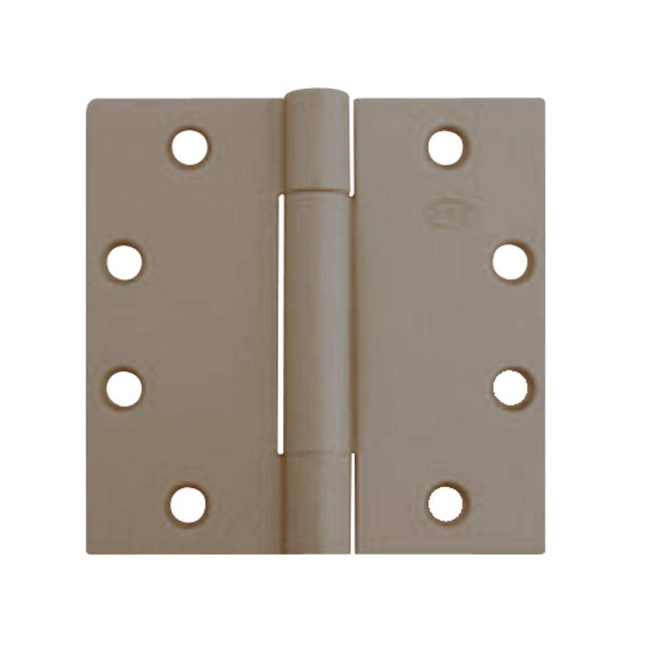 3CB1HW-4-5x4-5-643-TW8 IVES 3 Knuckle Concealed Bearing Full Mortise Hinge with Electric Thru-Wire in Satin Bronze-Blackened