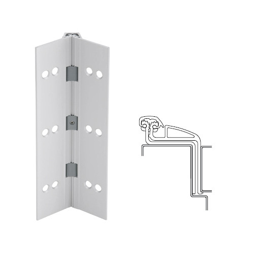 041XY-US28-120 IVES Full Mortise Continuous Geared Hinges in Satin Aluminum