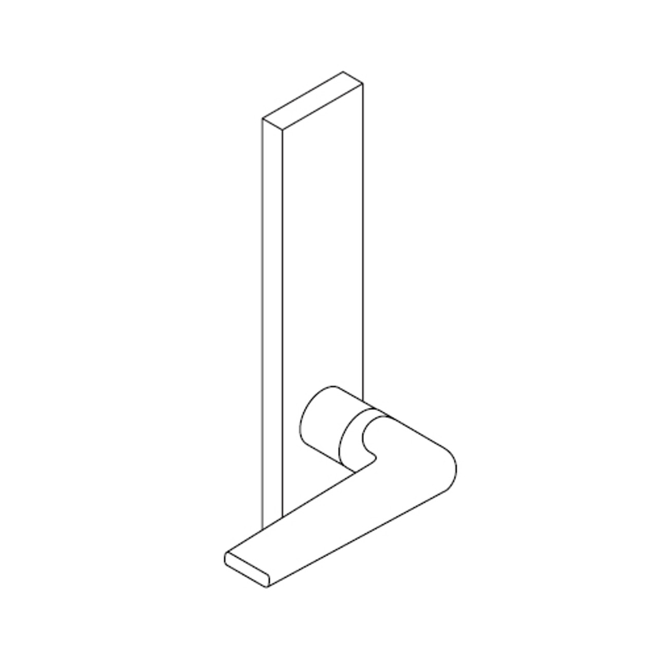 L9010-05N-619 Schlage L Series Passage Latch Commercial Mortise Lock with 05 Cast Lever Design in Satin Nickel