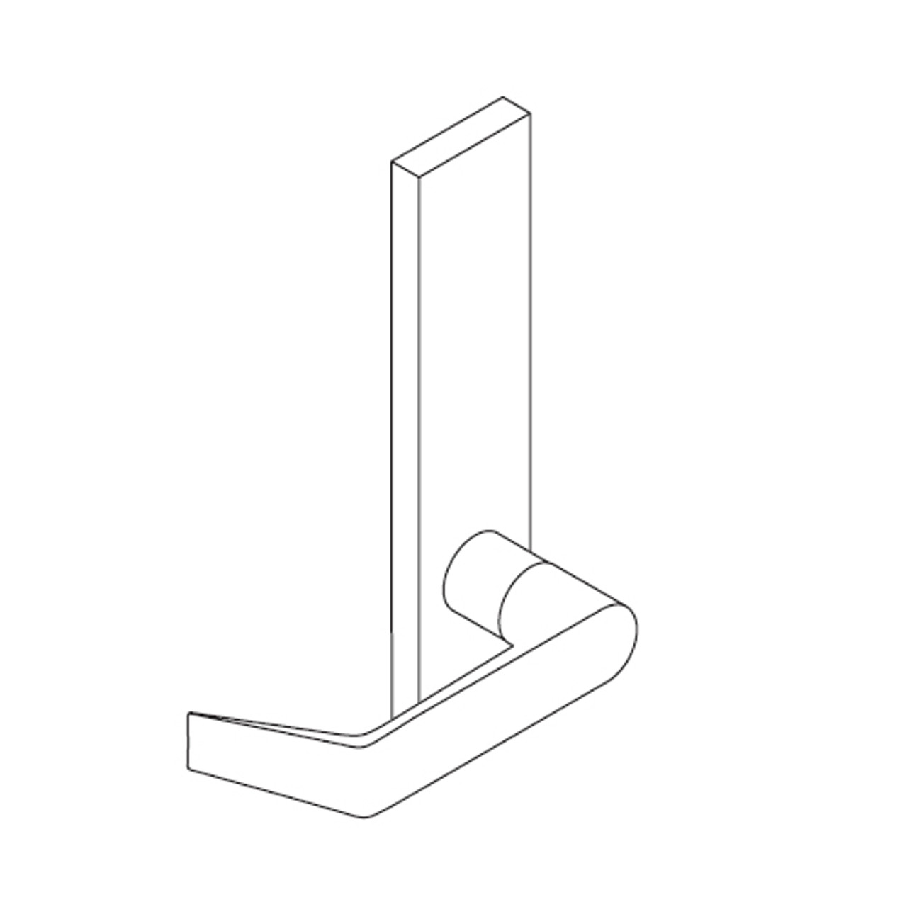 L9010-06N-619 Schlage L Series Passage Latch Commercial Mortise Lock with 06 Cast Lever Design in Satin Nickel