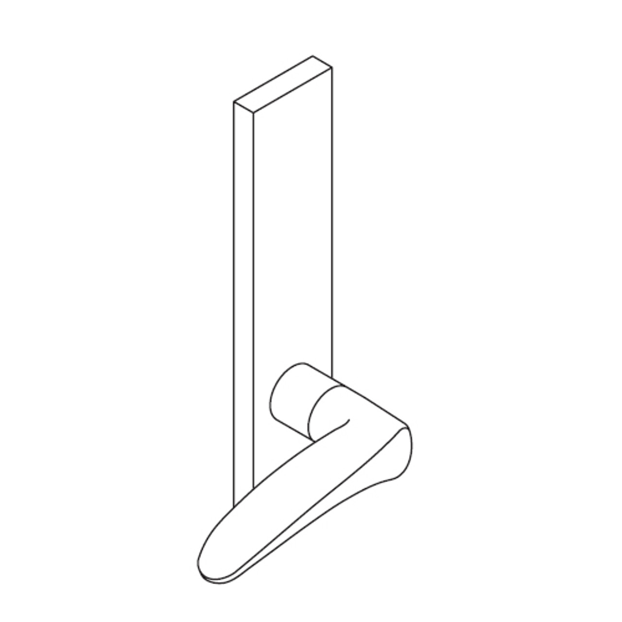 L9010-12N-625-RH Schlage L Series Passage Latch Commercial Mortise Lock with 12 Cast Lever Design in Bright Chrome