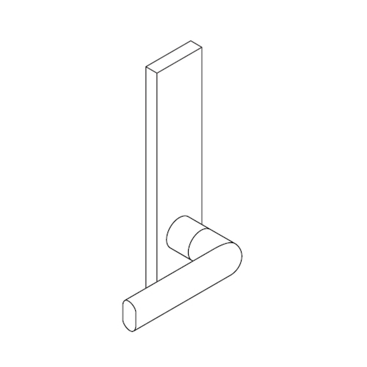 L9010-01L-629 Schlage L Series Passage Latch Commercial Mortise Lock with 01 Cast Lever Design in Bright Stainless Steel