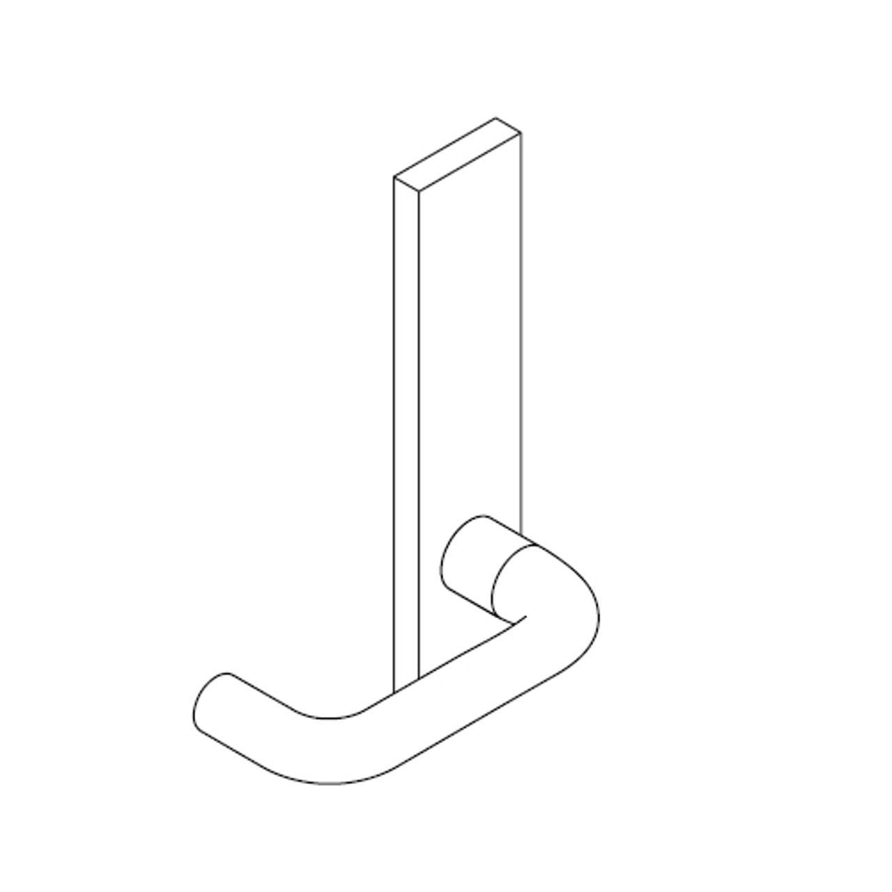 L9010-03L-619 Schlage L Series Passage Latch Commercial Mortise Lock with 03 Cast Lever Design in Satin Nickel