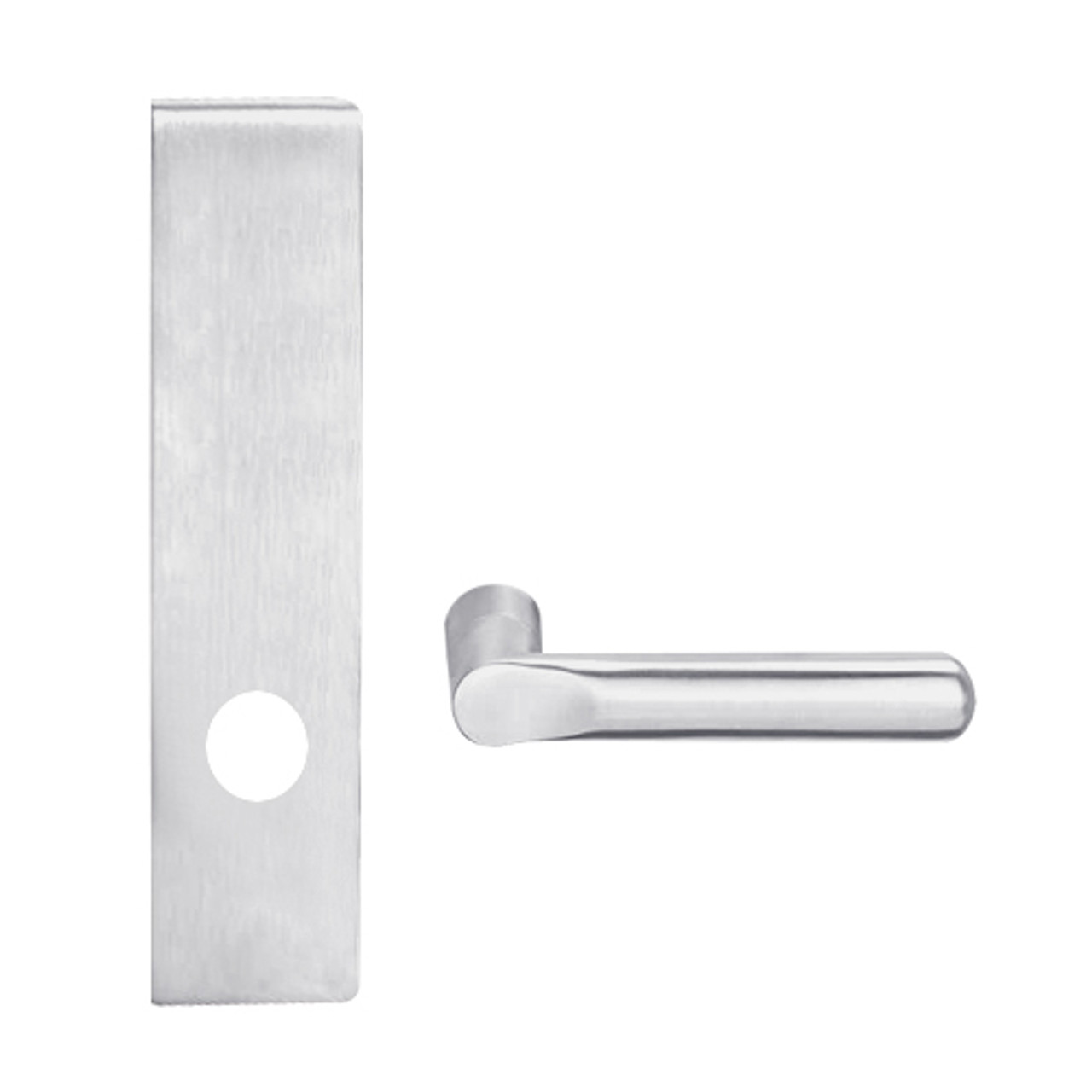 L9010-18L-625 Schlage L Series Passage Latch Commercial Mortise Lock with 18 Cast Lever Design in Bright Chrome