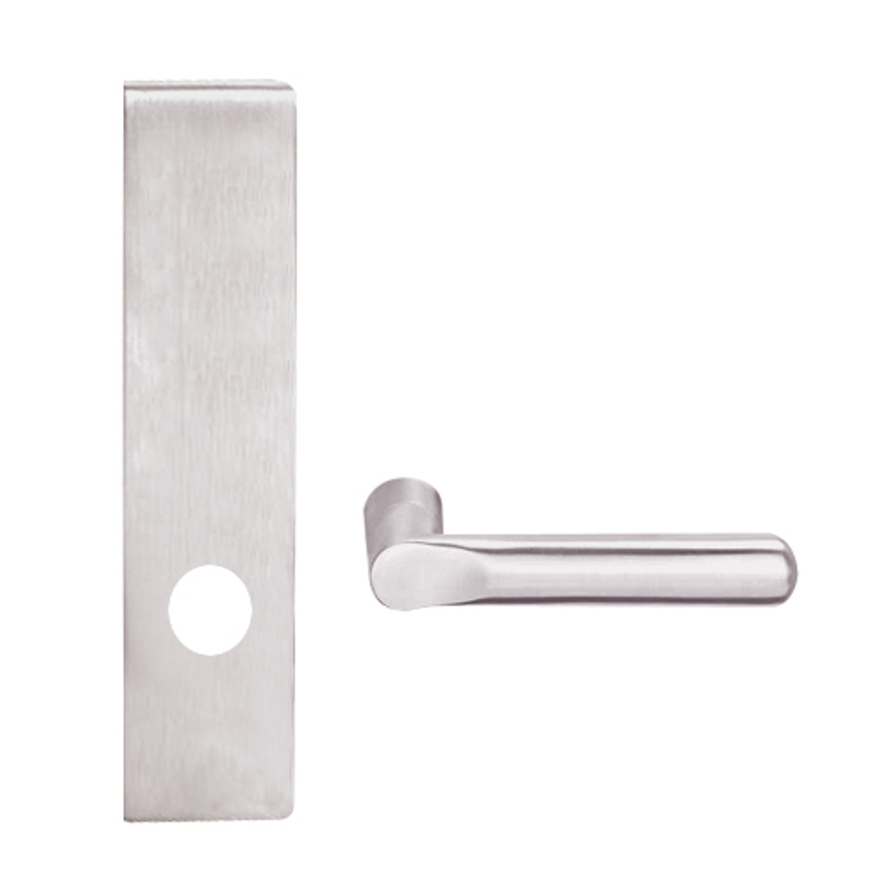 L9010-18L-629 Schlage L Series Passage Latch Commercial Mortise Lock with 18 Cast Lever Design in Bright Stainless Steel