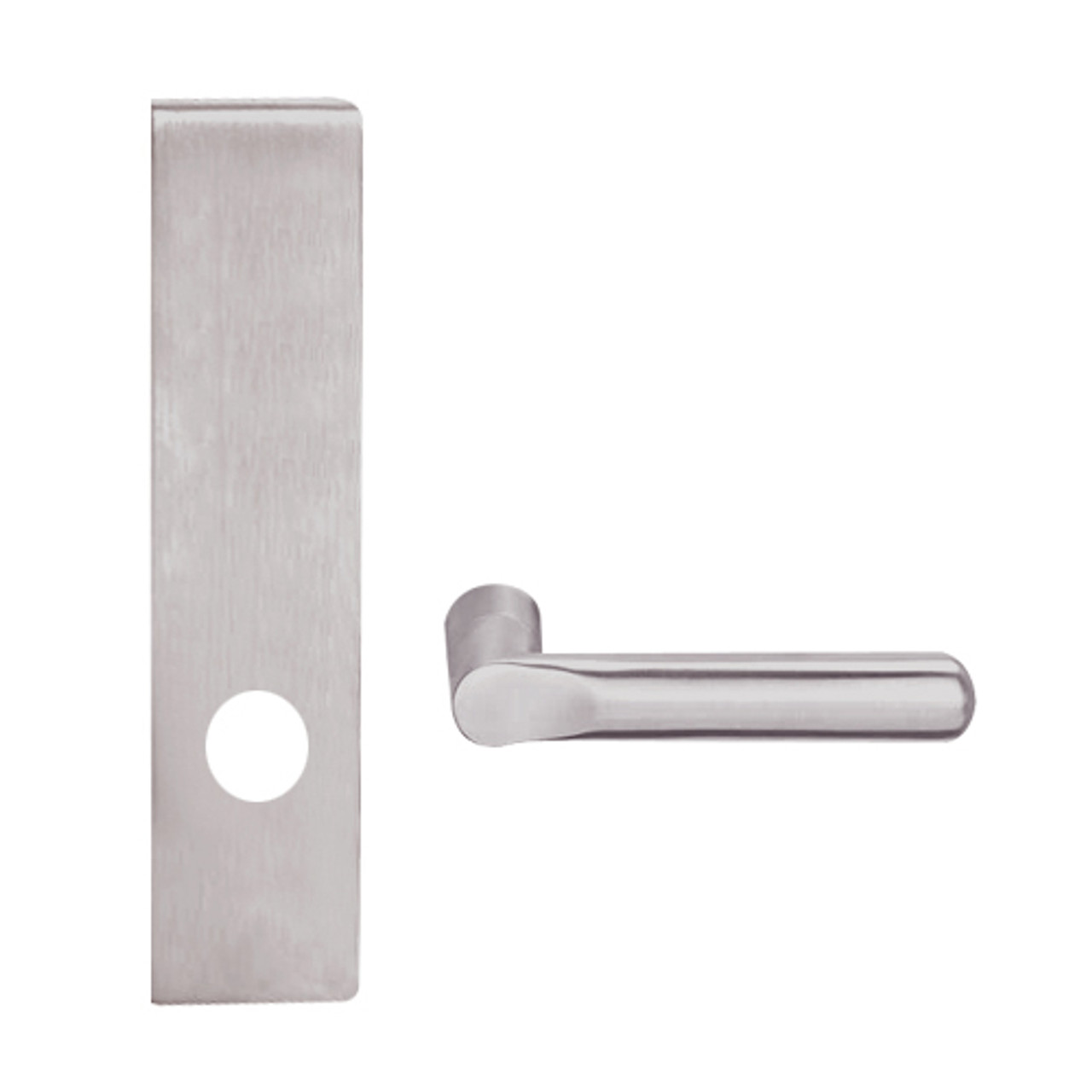 L9010-18L-630 Schlage L Series Passage Latch Commercial Mortise Lock with 18 Cast Lever Design in Satin Stainless Steel