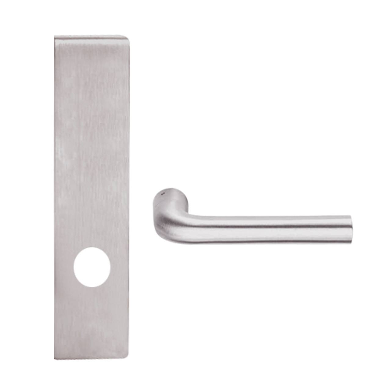 L9040-02L-630 Schlage L Series Privacy Commercial Mortise Lock with 02 Cast Lever Design in Satin Stainless Steel